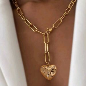 Cubic Zirconia Stars ob Heart Charm Y Lariat Necklace